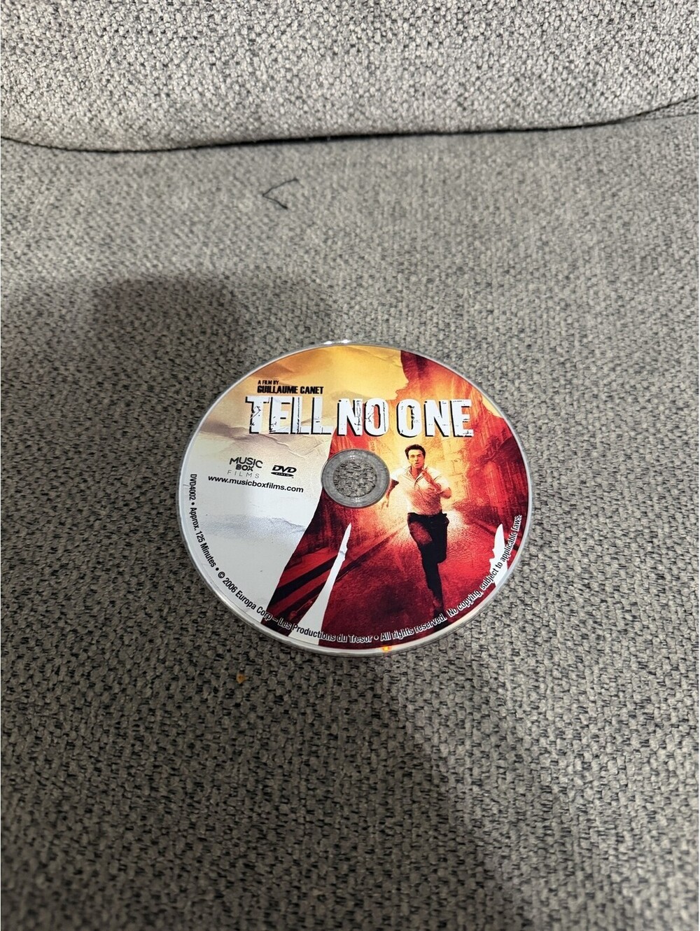 Tell No One DVD 2006 French Thriller Drama Movie Music Box Films R NTSC Region 1